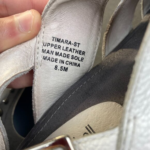 Jeffrey Campbell Genuine Leather Platform/Clogs/Sandals White Size 8.5 M - Picture 4 of 16